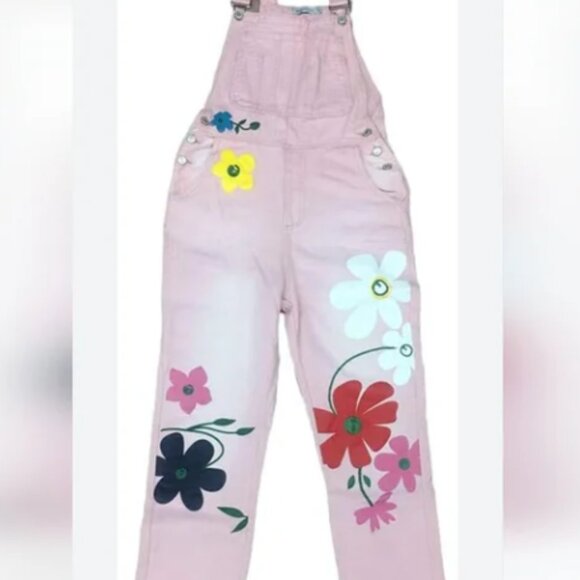 MISSLOOK Pink and Yellow Floral Jeans - Picture 7 of 7